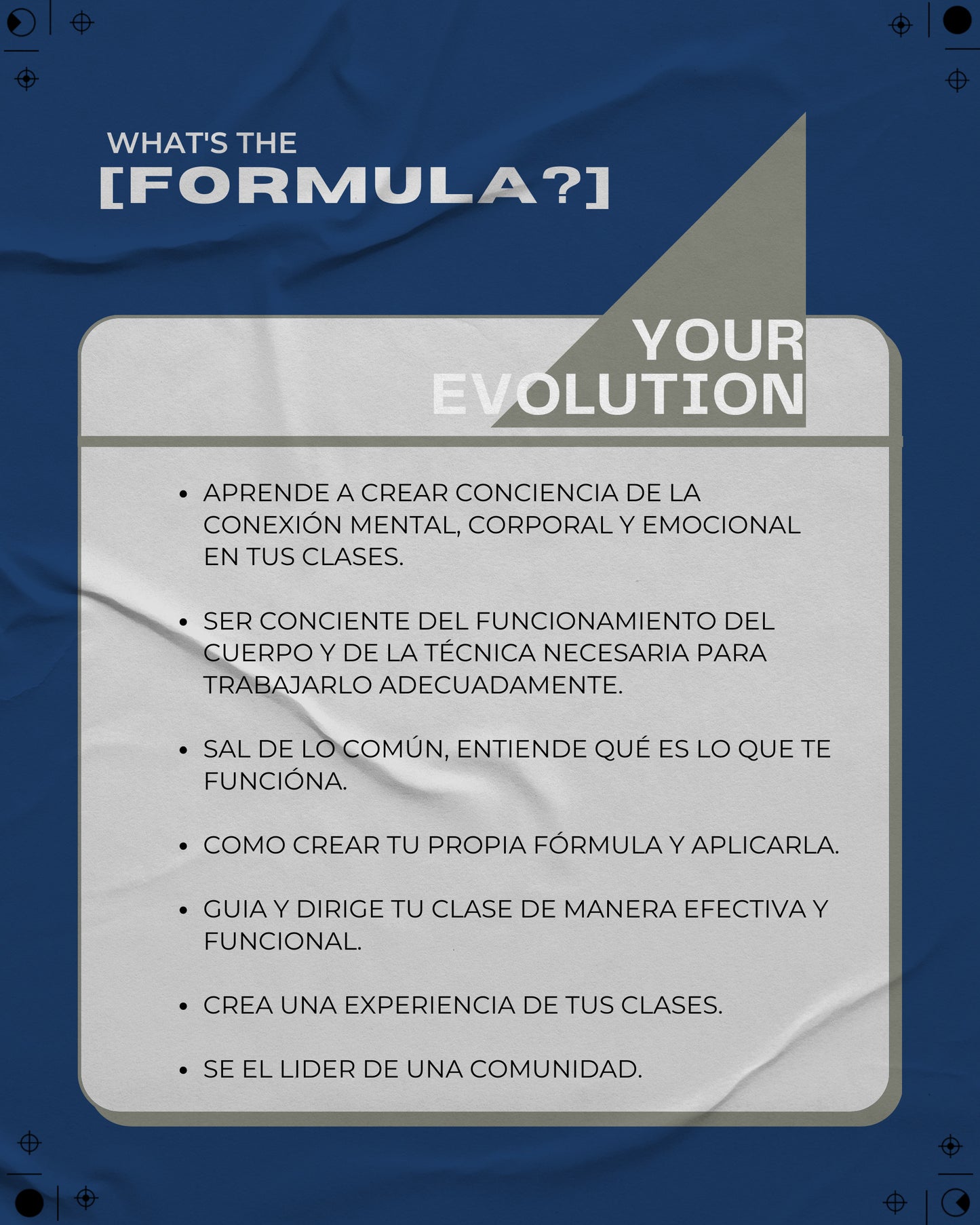 EVOLUTION WORKSHOP: CDMX : NOVIEMBRE